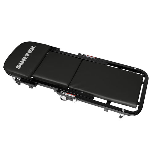 Cama-Banco Para Mecánico Ajustable Acolchonada Color Negro, 40, Surtek CBM40