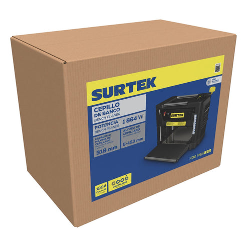 Cepillo Estacionario 12 2-1/2 HP, 1800 W, Surtek CE712