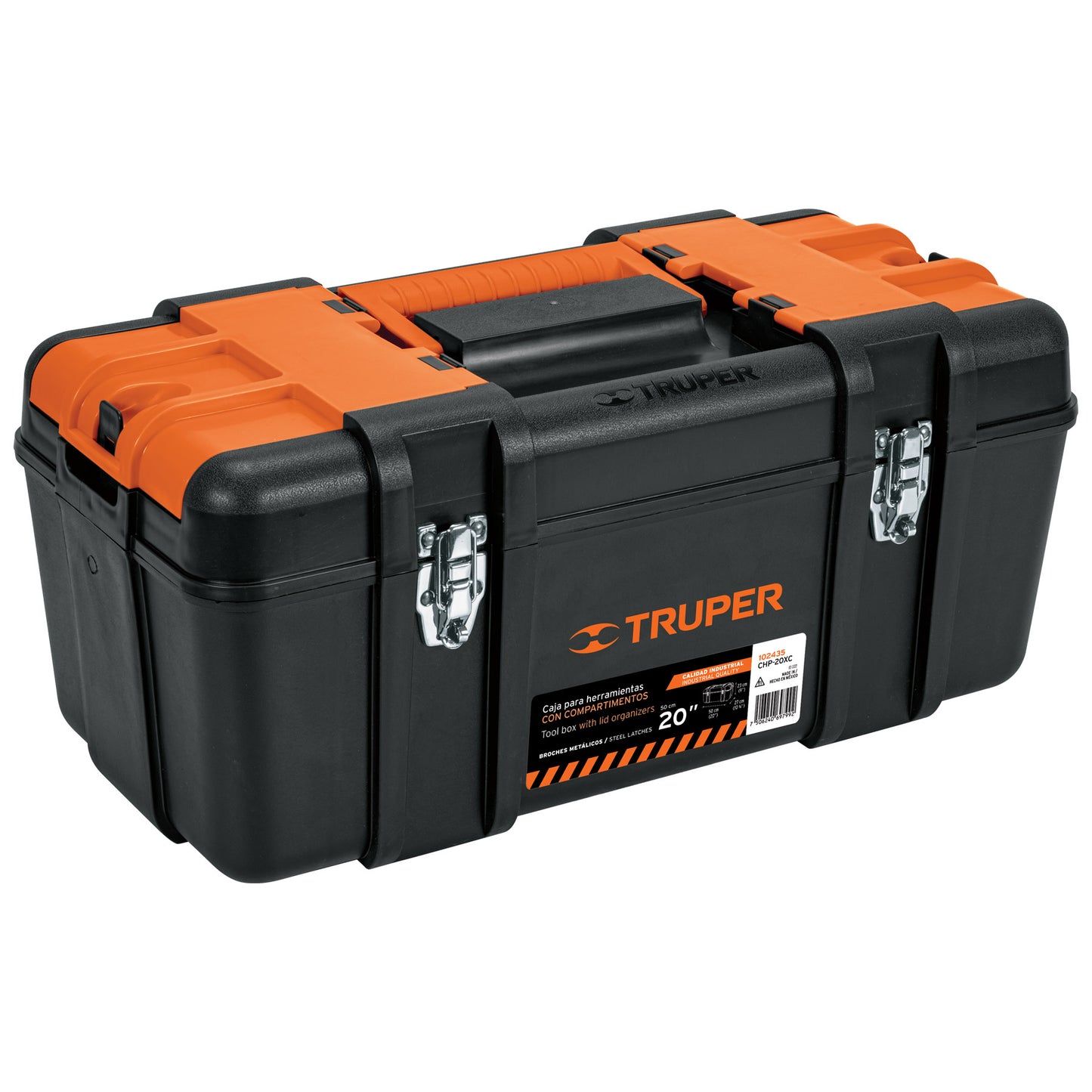 102435 CHP-20XC Caja para herramienta 20" c/compartimentos,broches metálicos