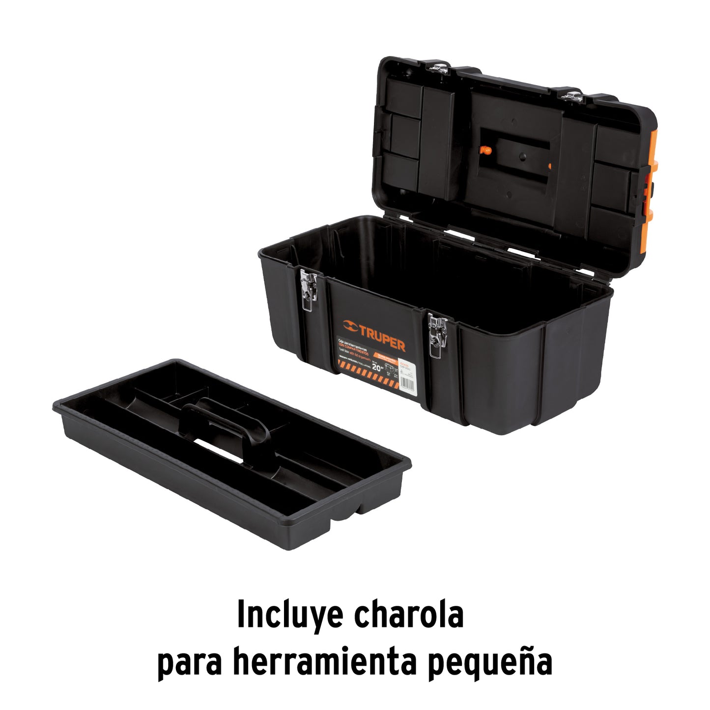 102435 CHP-20XC Caja para herramienta 20" c/compartimentos,broches metálicos