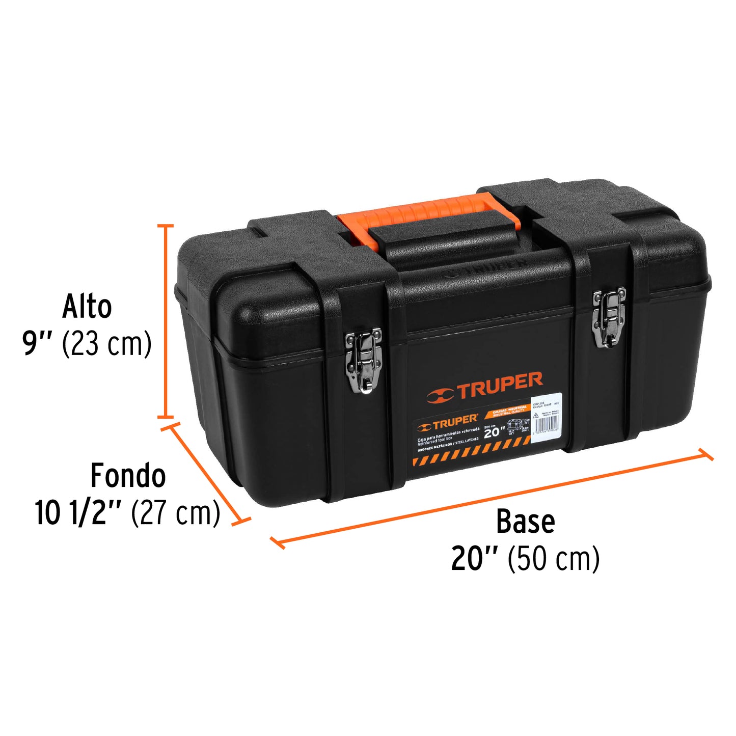 10380 CHP-20X Caja para herramienta 20" industrial, broches metálicos