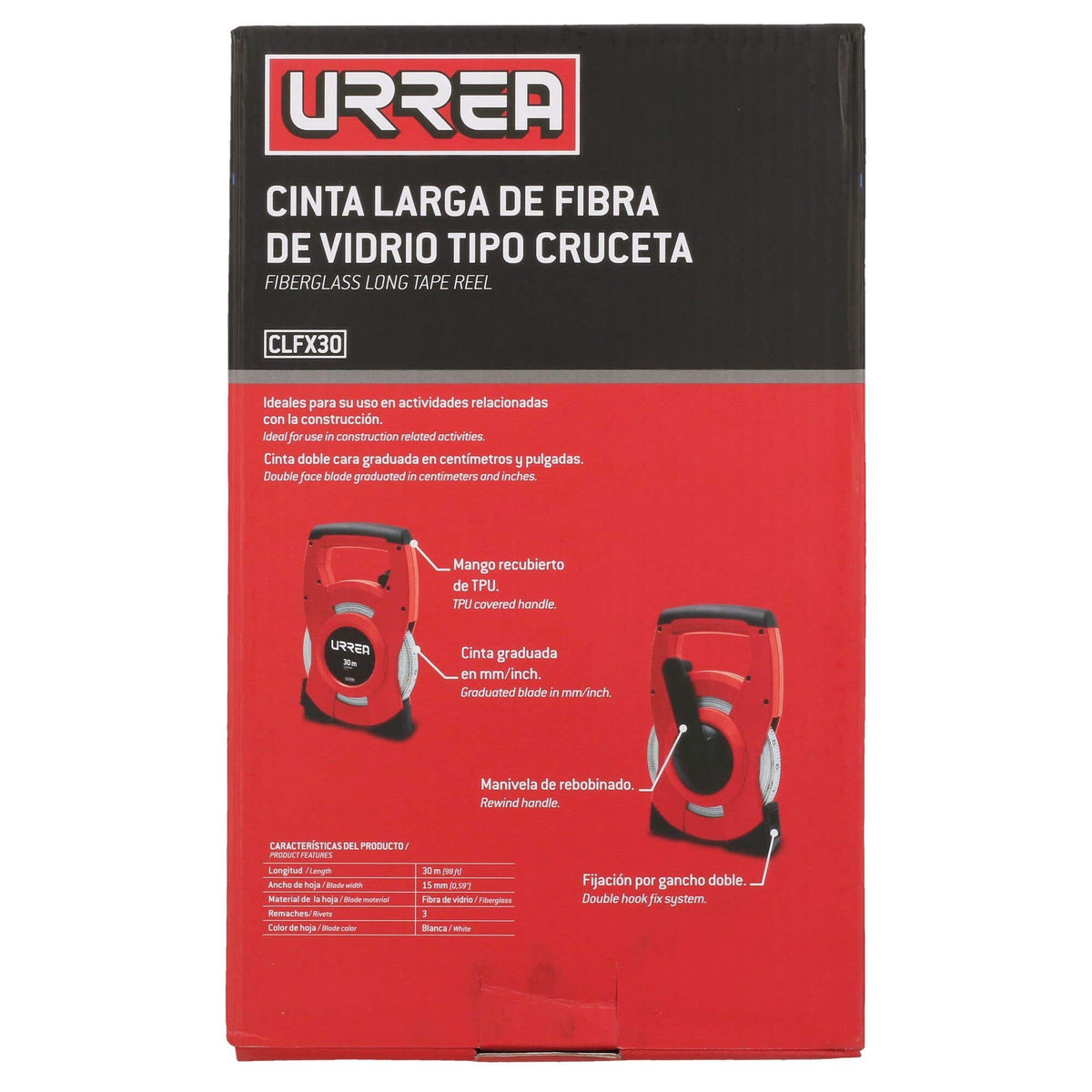 Cinta Larga De Fibra De Vidrio, Tipo Cruceta, Urrea CLFX30