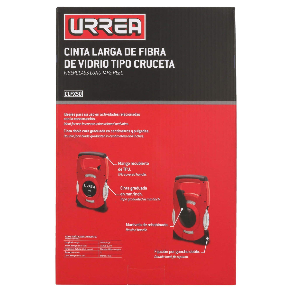 Cinta Larga De Fibra De Vidrio, Tipo Cruceta, Urrea CLFX50