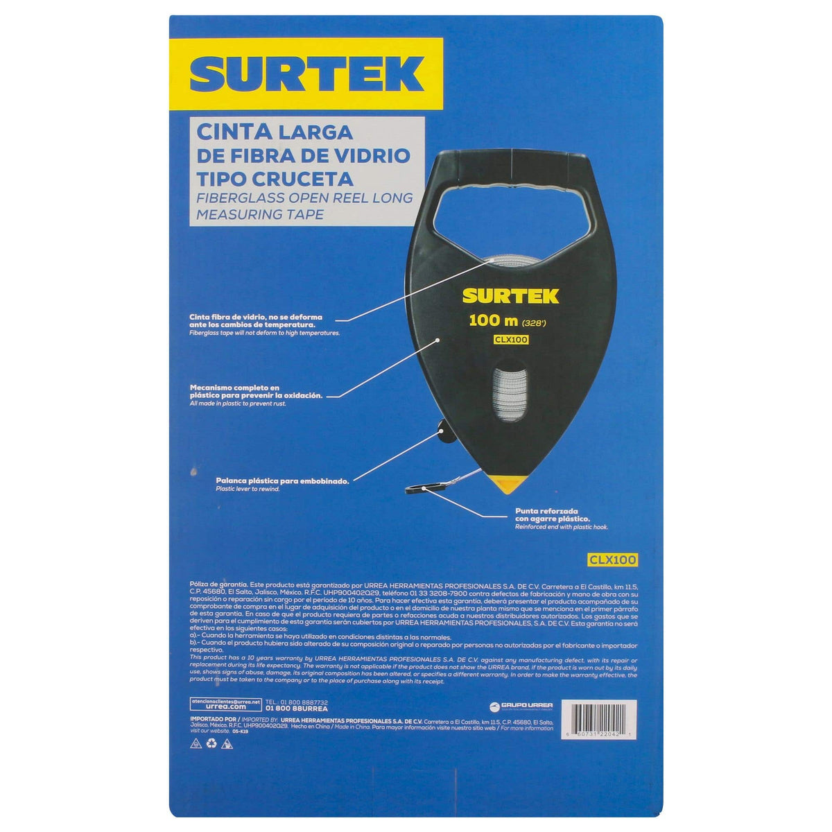 Cinta Larga De Fibra De Vidrio, Tipo Cruceta, Surtek CLX100
