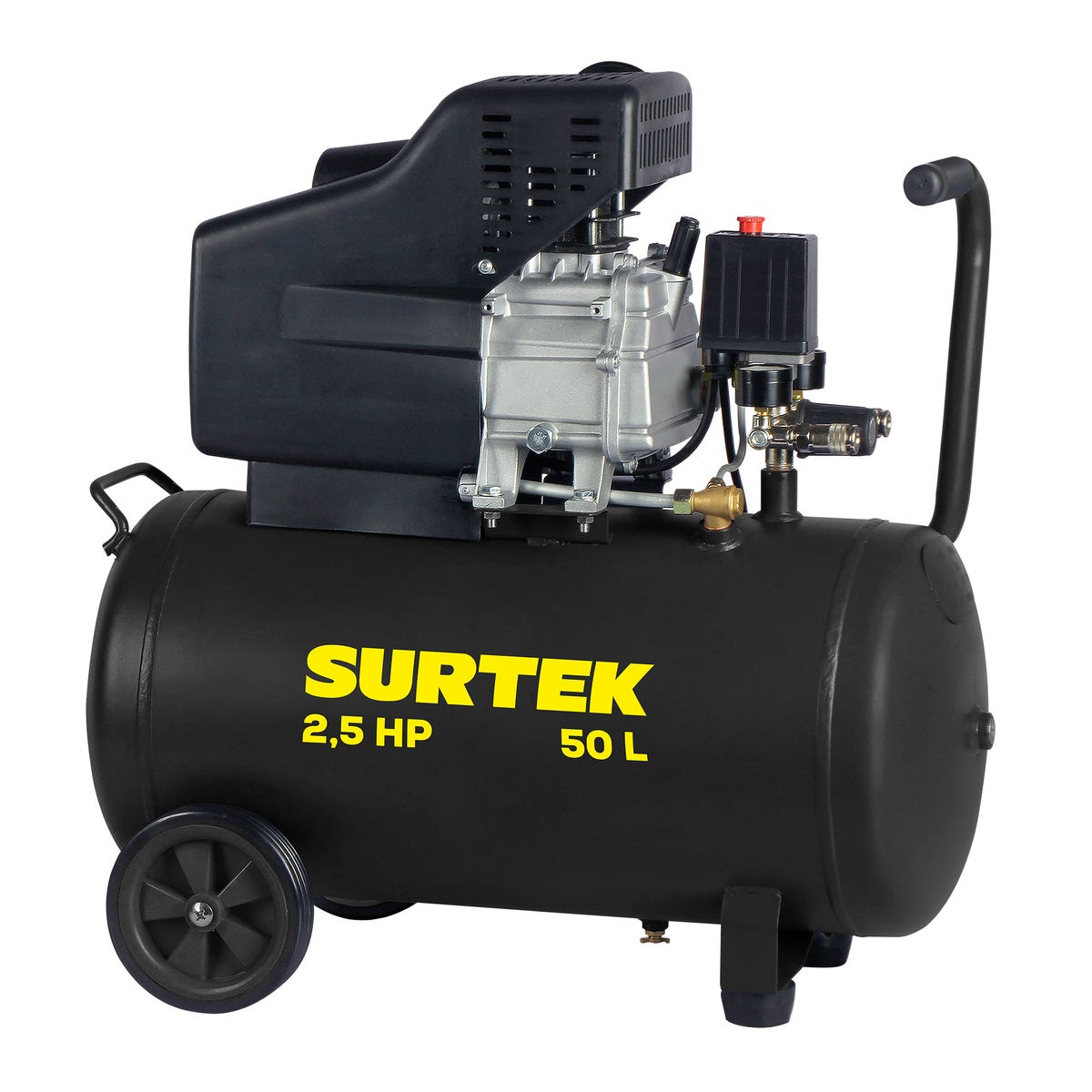 Compresor De Aire Eléctrico Lubricado 50 L, 3 HP, Surtek CMP550