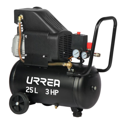 Compresor De Aire Eléctrico Lubricado 25 L, 3 HP, Urrea CMP925
