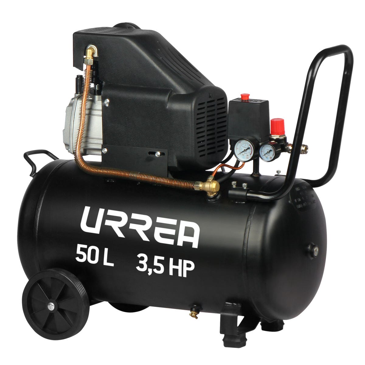 Compresor De Aire Eléctrico Lubricado 50 L, 3.5 HP, Urrea CMP950