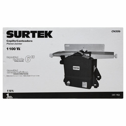 Cepillo Canteador 6 1-1/2 HP, 1100 W, Surtek CN506