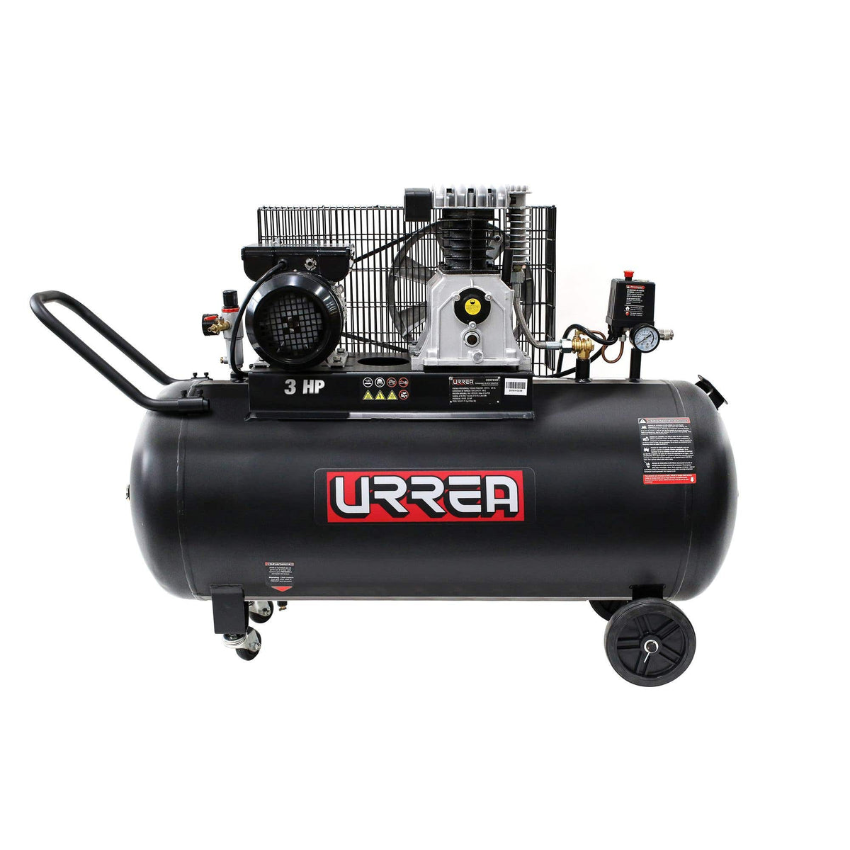 Compresor De Aire Eléctrico Lubricado 200 L, 3 HP, Urrea COMP8200