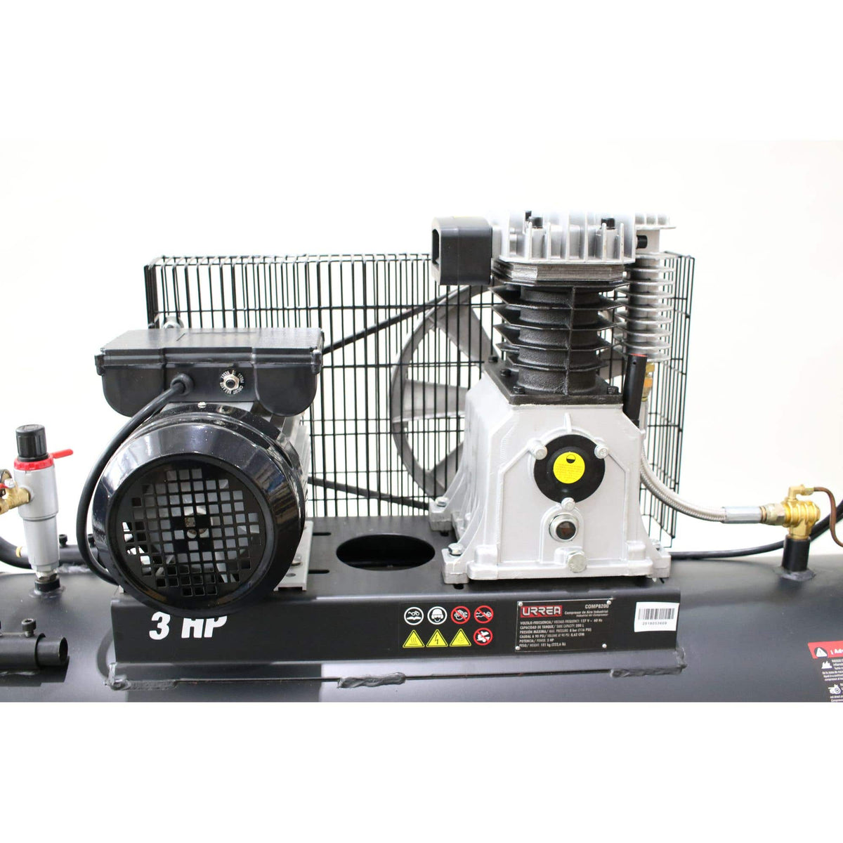 Compresor De Aire Eléctrico Lubricado 200 L, 3 HP, Urrea COMP8200