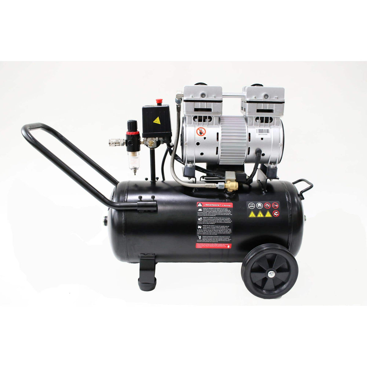 Compresor De Aire Eléctrico Libre De Aceite 24 L, 1.5 HP, Urrea COMP824L