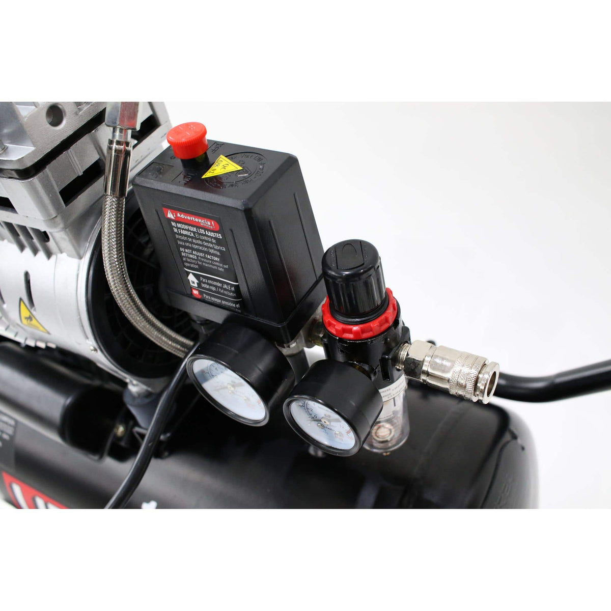 Compresor De Aire Eléctrico Libre De Aceite 24 L, 1.5 HP, Urrea COMP824L