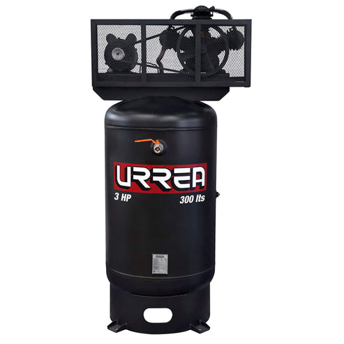 Compresor De Aire Eléctrico De Banda Vertical 300 L, 3 HP, Urrea COMP9303