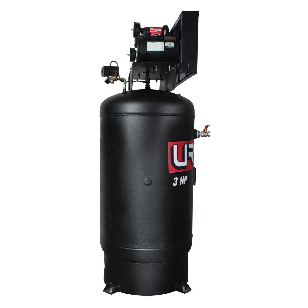 Compresor De Aire Eléctrico De Banda Vertical 300 L, 3 HP, Urrea COMP9303