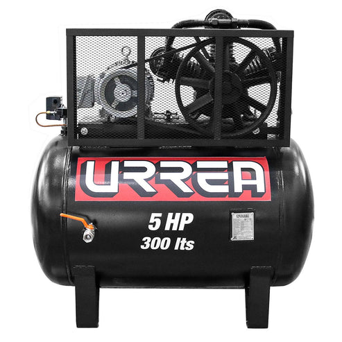 Compresor De Aire Eléctrico De Banda 300 L, 5 HP, Urrea COMP9503