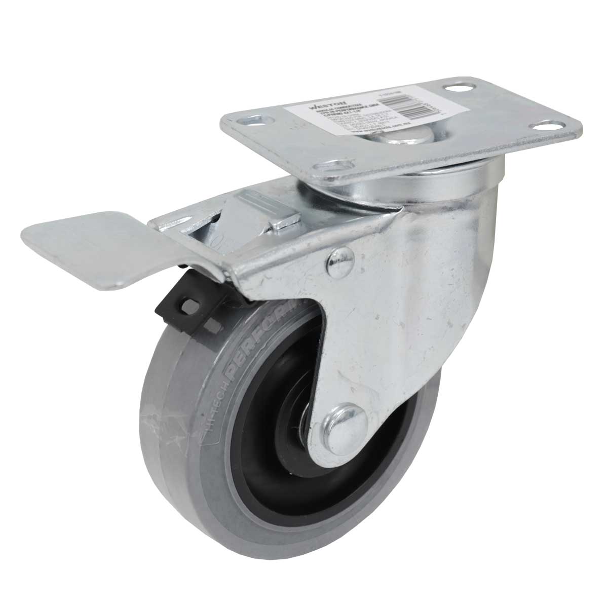 Rodaja Conductiva TPR Hi-Performance Giratoria con Freno 3X1-1/4" | Y-1274-077