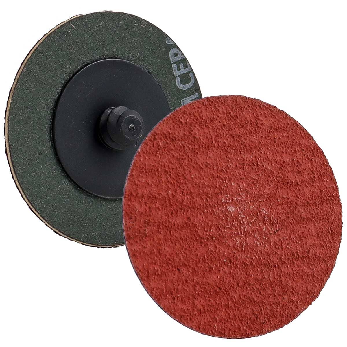 Disco Cambio Rápido 2" Tipo R Cerámico VSM Con Respaldo De Tela G60