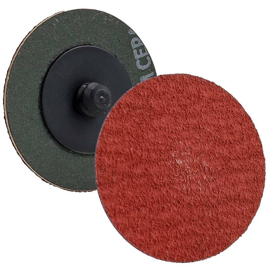 Disco Cambio Rápido 2" Tipo R Cerámico VSM Con Respaldo De Tela G120