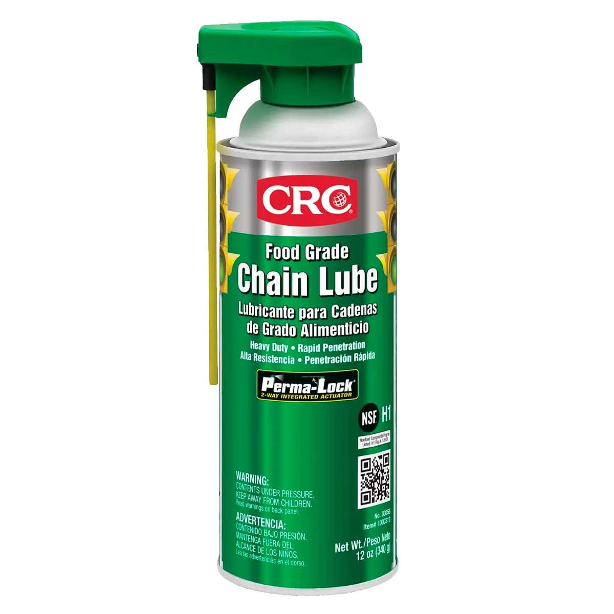 Aerosol Lubricante de Cadena de Grado Alimentario, 12 Onzas, | CRC-03055