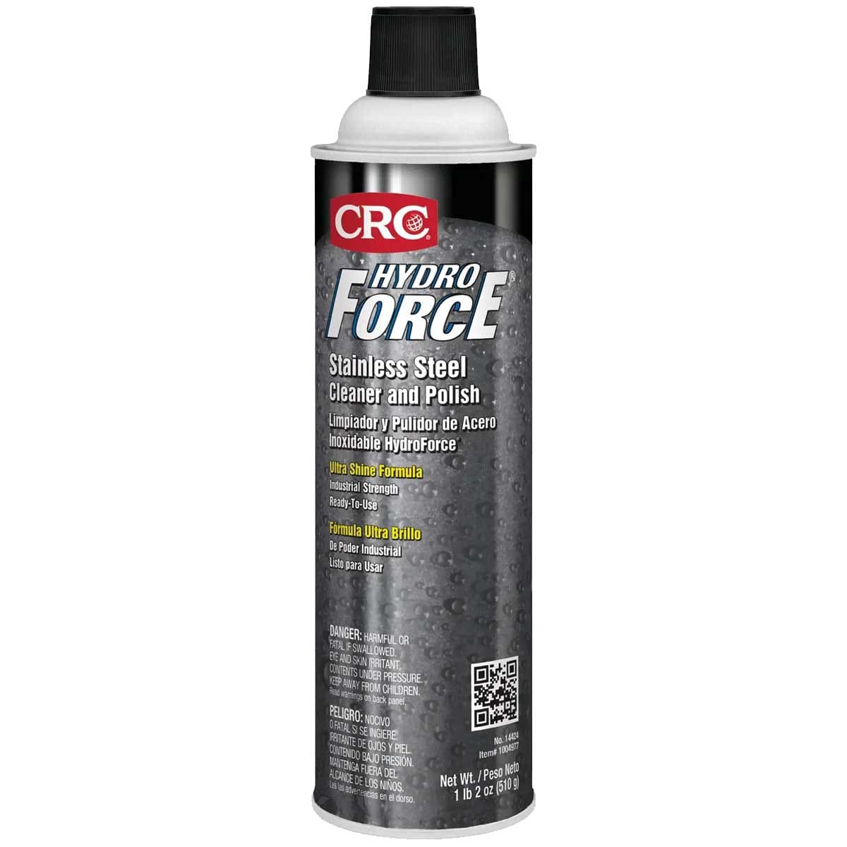 Limpiador y Pulidor de Acero Inoxidable Hydroforce Aerosol (510g) | CRC-14424