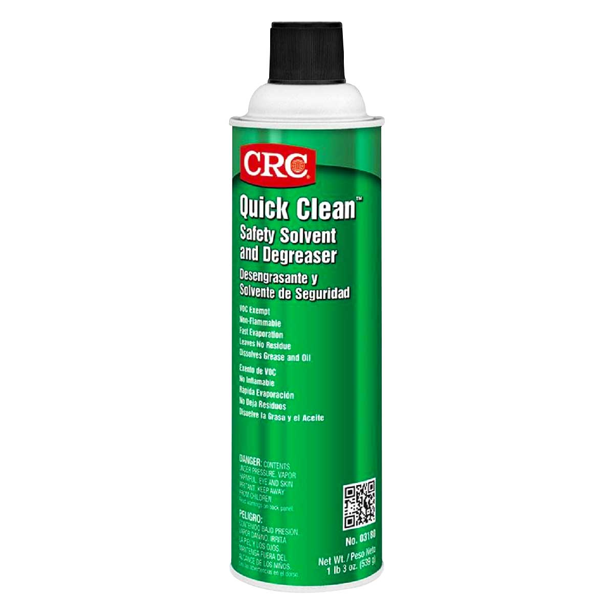 Desengrasante y Solvente de Seguridad Quick Clean Aerosol (538 g) | CRC-1751435