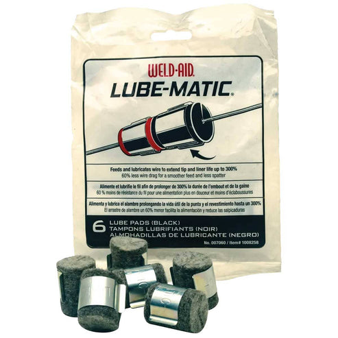 Almohadillas Lube-Matic Para Lubricación de Micro Alambre 6 Pzas | WE-7060