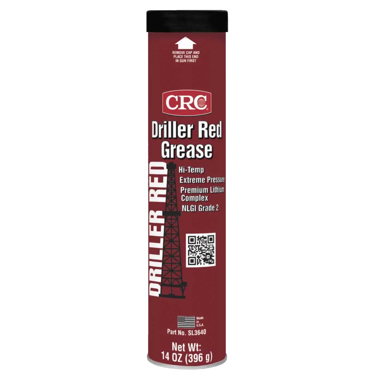 CRC-CRC-SL3640 Grasa de Litio Roja Alta Temperatura Cartucho 396g