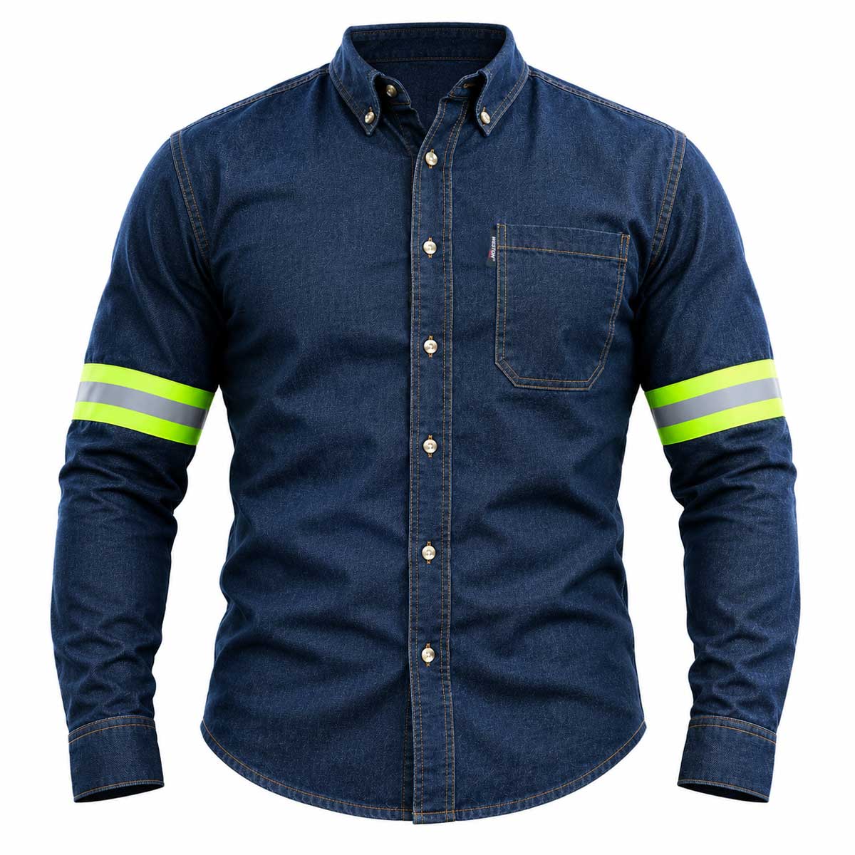Camisola De Mezclilla Con Reflejantes - XXG | CS-0039