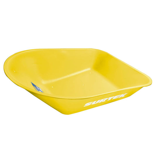 Concha De Acero Para Carretilla Herraje Tipo Americano 4.5 Ft3, Amarilla, Surtek CS45
