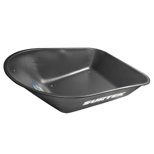 Concha De Acero Para Carretilla Herraje Tipo Americano 5.5 Ft3, Negra, Surtek CS55