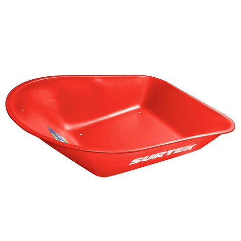 Concha De Acero Para Carretilla Herraje Tipo Americano 6 Ft3, Roja, Surtek CS60
