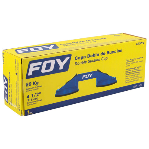 Copa De Doble Succión Para Vidrio 4-1/2, Foy CSUCF2