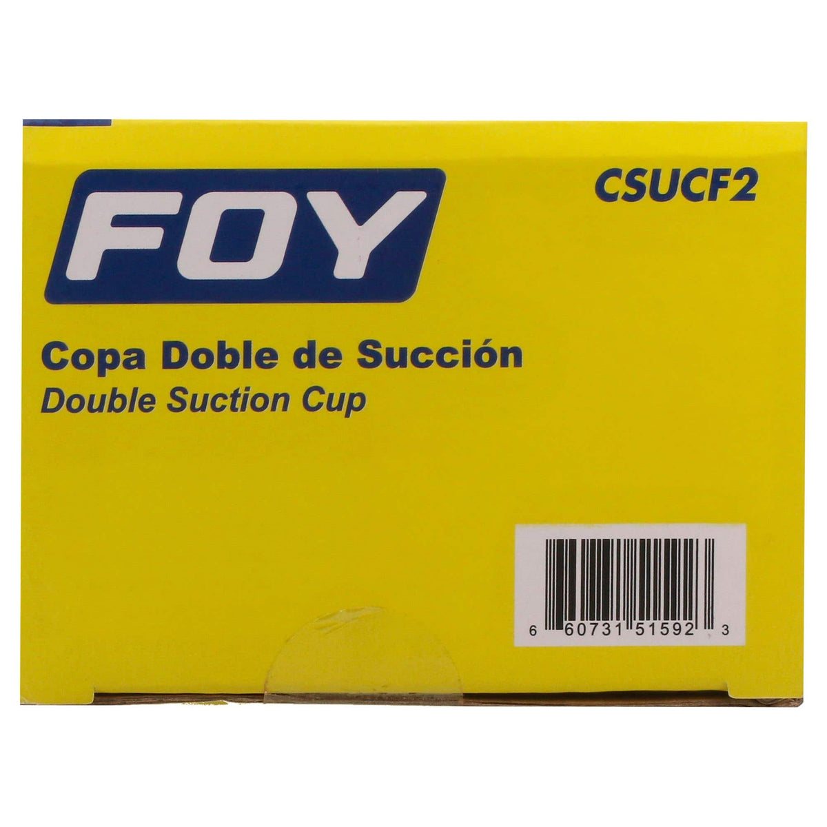 Copa De Doble Succión Para Vidrio 4-1/2, Foy CSUCF2