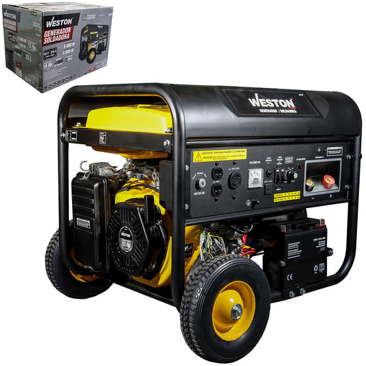 Generador Soldador con Motor a Gasolina 220A 6000W Arranque Eléctrico | CW-105