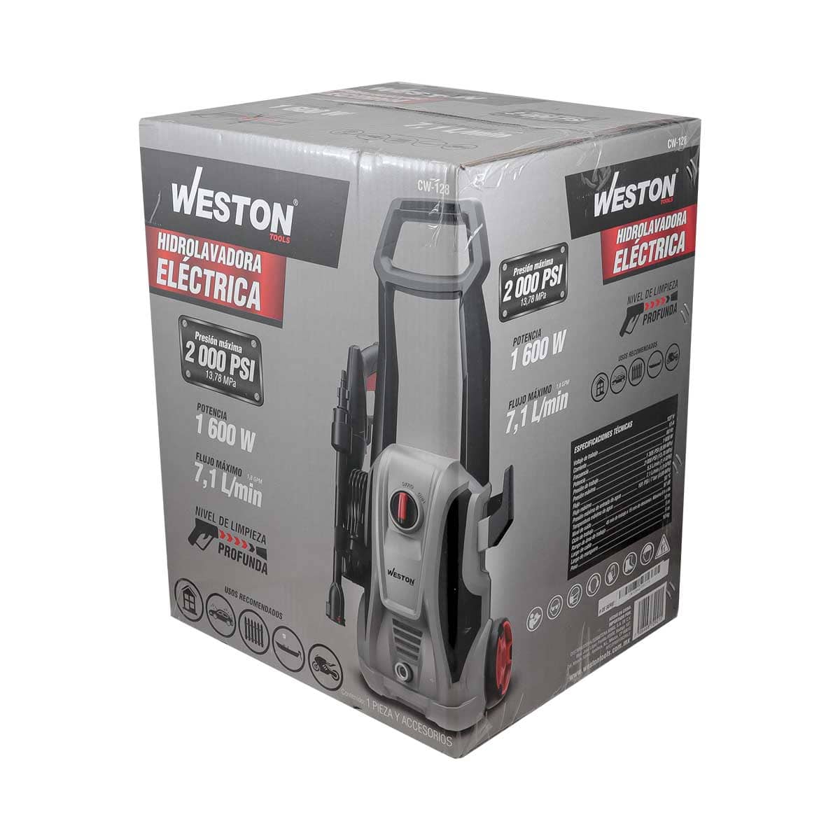 Hidrolavadora Eléctrica 2000 PSI 1600 W 127 V | CW-128