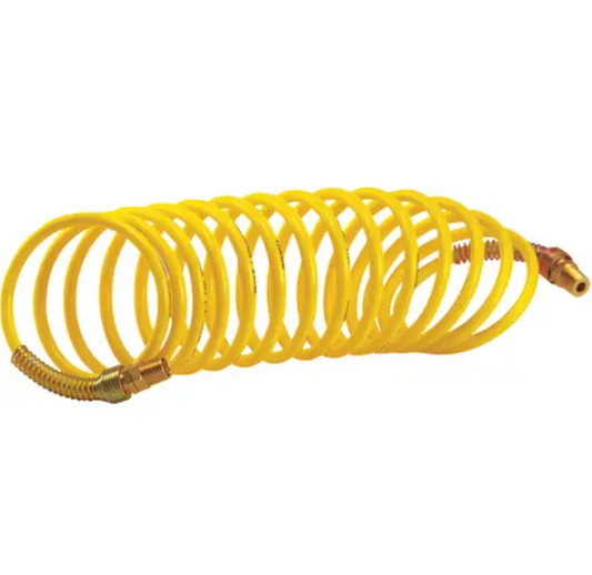 Manguera Retráctil De Nailon Amarillo 1/4" x 25FT