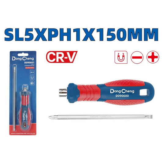 Juego Destornillador 2 en 1 SL5×PH1×150 MM | DC-HD090601