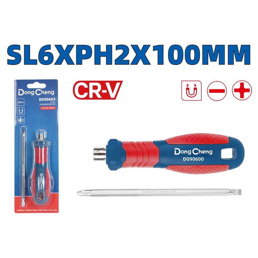 Juego Destornillador 2 en 1 SL6×PH2×100 MM | DC-HD090603