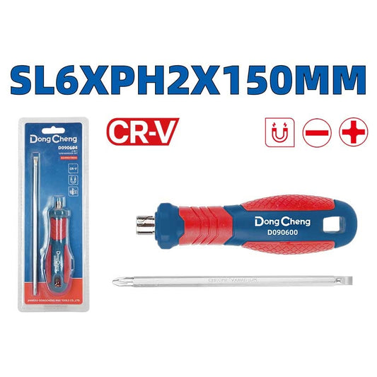 Juego Destornillador 2 en 1 SL6×PH2×150 MM | DC-HD090604