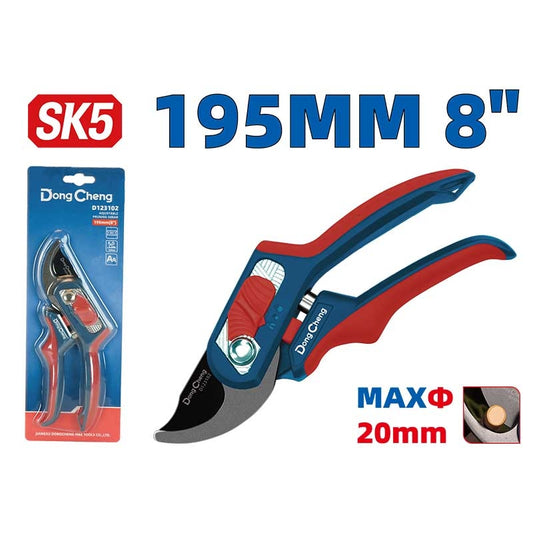 Tijeras para Podar Ajustables 195 MM/8" Hojas de Acero | DC-HD123102