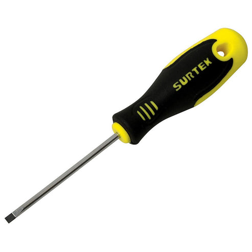 Destornillador Con Mango Bimaterial, Punta Plana Mini 1/8 x 2-1/2, Surtek D222