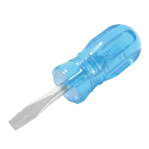 Destornillador Con Mango Azul, Tipo Trompo Punta Plana 1/4 x 1-1/2, Surtek D352