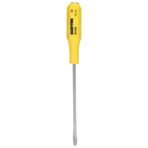 Destornillador Con Mango Amarillo De Golpe, Punta Plana Barra Cuadrada 1/4 x 6, Surtek D416G