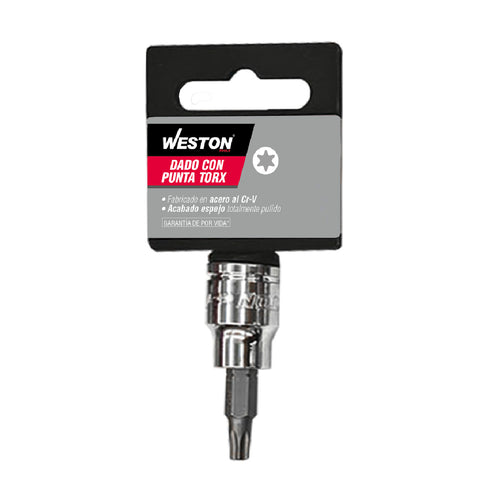 CUADRO 3/8" CON PUNTA TORX, T27 DM-021000-27