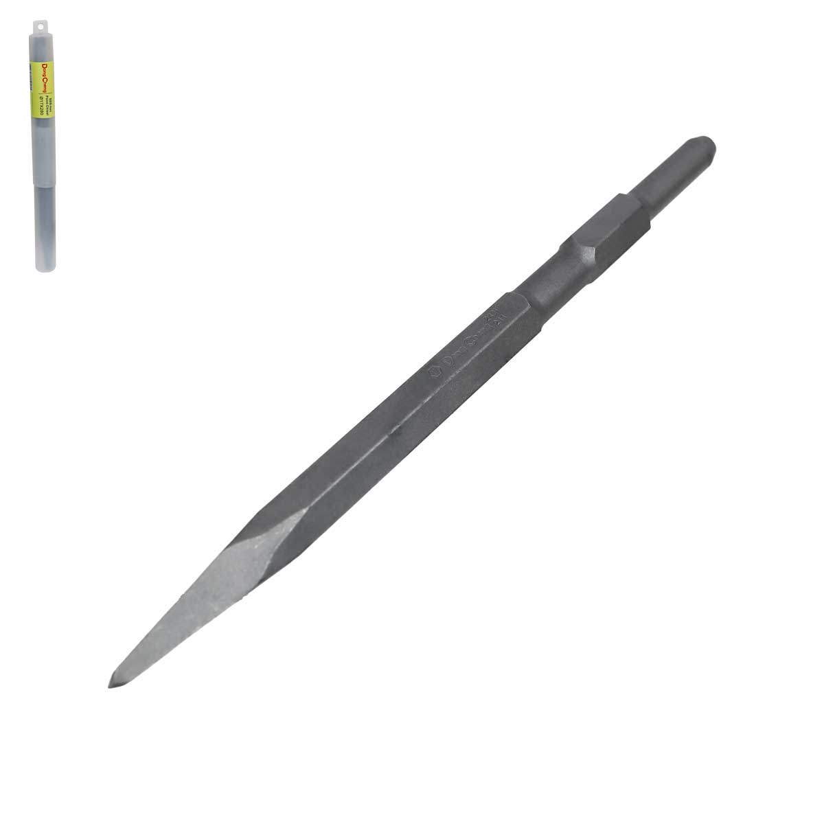 Cincel De Punta Hexagonal 17 MM Para Martillo Demoledor DZG06-6S | DC-30470300011