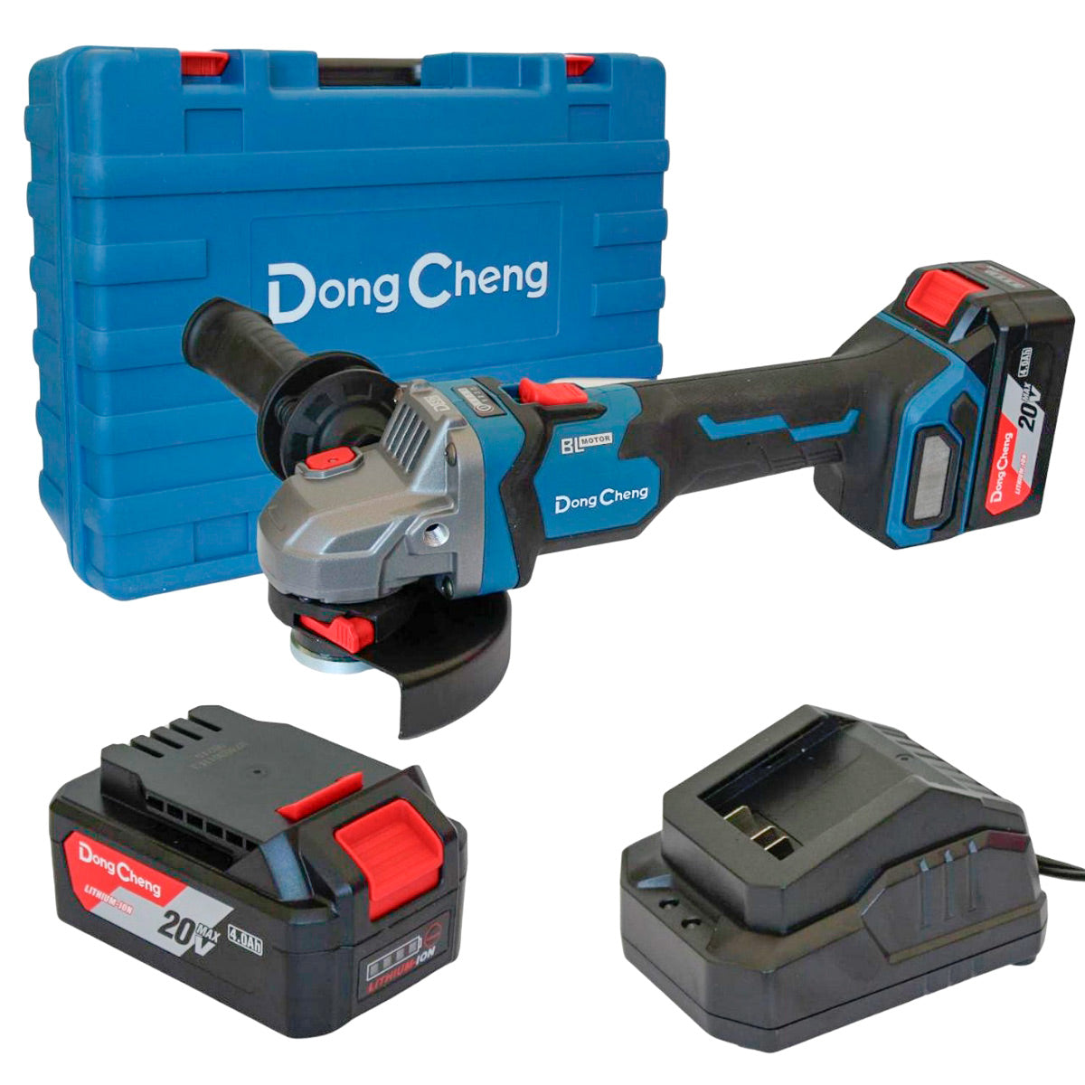 Esmeriladora de Velocidad Variable Inalámbrica 20V MAX/4.0 Ah x2 4-1/2'' x 5/8''-11 4K, 6.5K, 9K RPM | DC-DCSM04-115EM