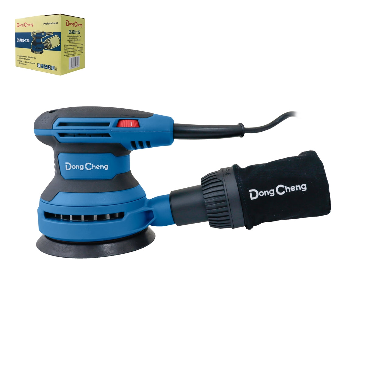 Lijadora roto-orbital de velocidad variable 380 W 14,000 RPM