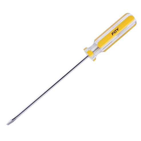 Destornillador Con Mango De PVC, Punta Plana Barra Redonda 1/4 x 6, Foy DEP46
