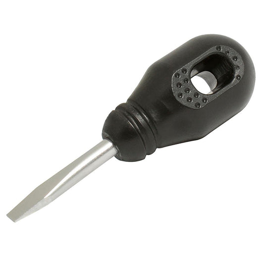 Destornillador Con Mango Negro, Tipo Trompo Punta Plana 1/4 x 1-1/4, Foy DER52