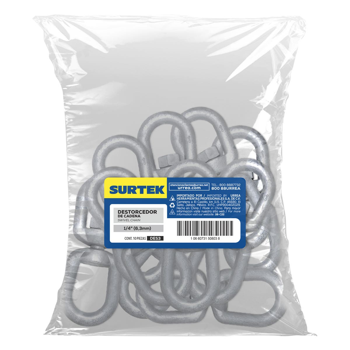 Destorcedor De Cadena 1/4, Surtek DES3